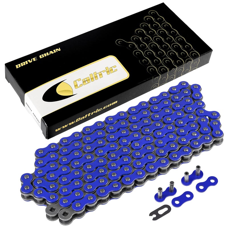 Caltric Blue Drive Chain Compatible with Yamaha Warrior 350 Yfm350X 1987-2004 - Image 1